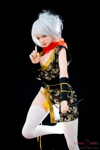 妖艶なSino Doll 銀髪ダッチワイフ