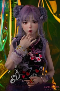 スタイリッシュな紫髪美少女リアルラブドール