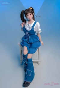 可愛いデニムコスチューム アダルト人形