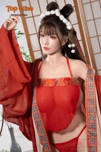 高く結い上げた黒髪の宮廷風エロ人形Iカップ
