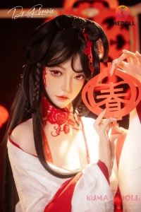 新年風 セックス ドール 鮮やかな赤い 口開閉＆口腔模擬付き 花音 