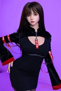 FUDOLL 163cm Eカップ ラブドール 白桃ヘッド クールな黒髪ロング